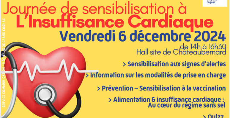 JOURNEE DE SENSIBILISATION AUX SIGNES DE L'INSUFFISANCE CARDIAQUE