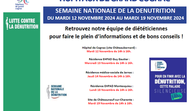 SEMAINE DE LA DENUTRITION AUX HÔPITAUX DE GRAND COGNAC