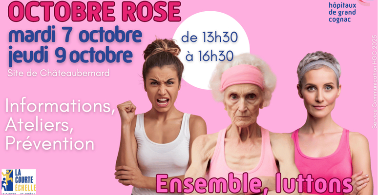 OCTOBRE ROSE 2025 AUX HÔPITAUX DE GRAND COGNAC